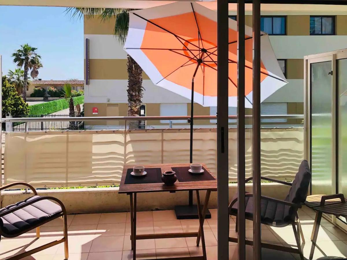 Cote D'Azur Joli Studio 50M Plage, Climatisation , Parking. Villeneuve-Loubet Dış mekan fotoğraf